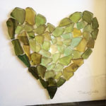 Green Seaglass Earrings